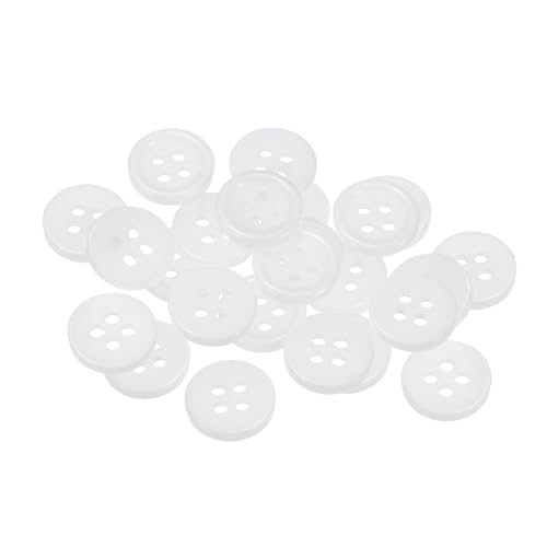QUARKZMAN 20 Stück Knöpfe 11,5mm Bastelknöpfe Weiß Nähknöpfe Harz Rund Flach 4-Loch Kunststoffknöpfe für Nähen DIY Handwerk Scrapbooking Dekorieren Kleidung Mänteln Blusen Hemden QUARKZMAN 20 Stück Knöpfe 11,5mm Bastelknöpfe Weiß Nähknöpfe Harz Rund Flach 4-Loch Kunststoffknöpfe für Nähen DIY Handwerk Scrapbooking Dekorieren Kleidung Mänteln Blusen Hemden von QUARKZMAN