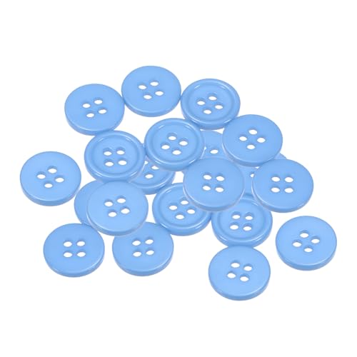 QUARKZMAN 20 Stück Knöpfe 12,5mm Bastelknöpfe Himmelblau Nähknöpfe Harz Rund Flach 4-Loch Kunststoffknöpfe für Nähen DIY Handwerk Scrapbooking Dekorieren Kleidung Mänteln Blusen Hemden QUARKZMAN 20 Stück Knöpfe 12,5mm Bastelknöpfe Himmelblau Nähknöpfe Harz Rund Flach 4-Loch Kunststoffknöpfe für Nähen DIY Handwerk Scrapbooking Dekorieren Kleidung Mänteln Blusen Hemden von QUARKZMAN
