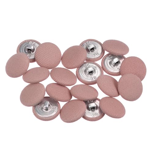 QUARKZMAN 20 Stück Knöpfe mit Stoffüberzug 18mm Runder Metallschaft Ösen Stoffknöpfe mit Stoff bezogen Nähknöpfe Vintage Ösenknöpfe für Anzüge Kleider Blusen Bastel DIY, Dunkelrosa QUARKZMAN 20 Stück Knöpfe mit Stoffüberzug 18mm Runder Metallschaft Ösen Stoffknöpfe mit Stoff bezogen Nähknöpfe Vintage Ösenknöpfe für Anzüge Kleider Blusen Bastel DIY, Dunkelrosa von QUARKZMAN