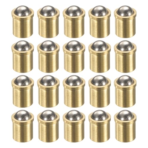 QUARKZMAN 20 Stück Kugelspitzendruckfedern 6x7mm Messing Präzisionspositionierungsperlen Kugelfederdruckfedern Kugelfangriegel für Türschrank mechanische Geräte Klemmen Möbel von QUARKZMAN