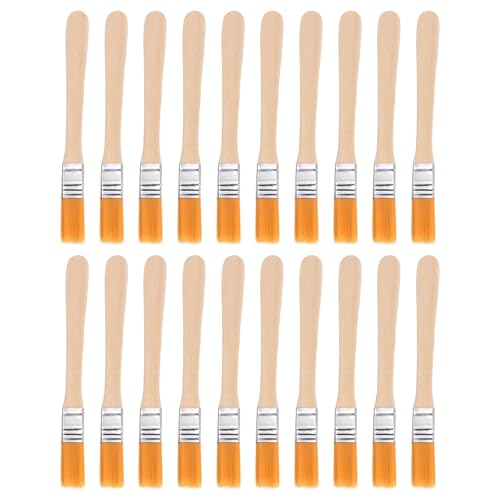 QUARKZMAN 20 Stück Pinsel 0,5" Pinsel Nylon Flachwandpinsel Weiche Borsten mit Holzgriff für Malerei DIY Latexfarben Möbel Schränke Zäune, Orange QUARKZMAN 20 Stück Pinsel 0,5" Pinsel Nylon Flachwandpinsel Weiche Borsten mit Holzgriff für Malerei DIY Latexfarben Möbel Schränke Zäune, Orange von QUARKZMAN