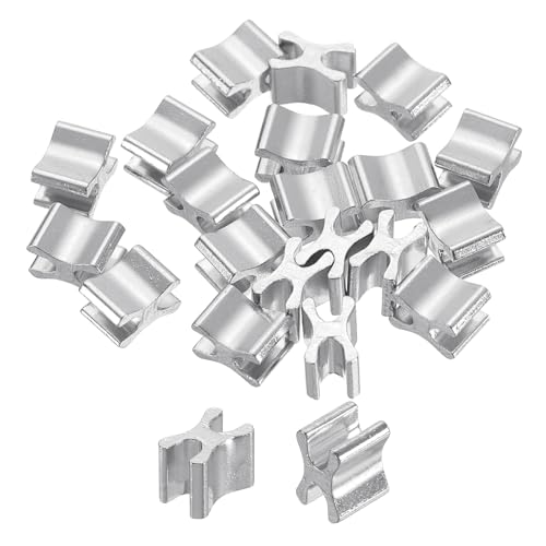 QUARKZMAN 20 Stück Reißverschluss Reparatur Set, #5 Top Stopper für geschlossene Reißverschluss Schieber Ersatz für Taschen Mäntel Jacken DIY Nähen Ersatz, Silberton von QUARKZMAN
