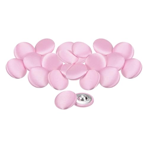 QUARKZMAN 20 Stück Rosa Knöpfe mit Stoffüberzug 20mm Satinstoff Bezogen Nähknöpfe Runde Bastelknöpfe Metallschaft Ösenknöpfe Vintage für Mantel Kleidung Jacke Blazer Anzüge DIY QUARKZMAN 20 Stück Rosa Knöpfe mit Stoffüberzug 20mm Satinstoff Bezogen Nähknöpfe Runde Bastelknöpfe Metallschaft Ösenknöpfe Vintage für Mantel Kleidung Jacke Blazer Anzüge DIY von QUARKZMAN