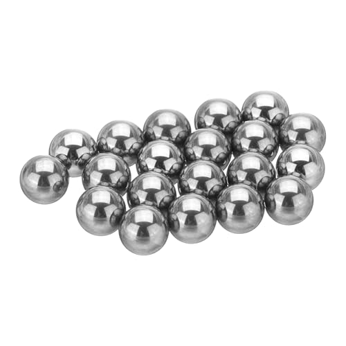 QUARKZMAN 20 Stück Wolframstahl Kugellagerkugeln 6 mm Karbid G10 Präzisionskugel für industrielle Kugeln, Maschinen, Automobil und DIY (Spiegel) von QUARKZMAN
