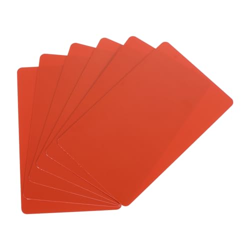 QUARKZMAN 20 Stück leere PVC-Karten, 15Mil Grafikqualität Plastikkarten glänzend wasserdicht für Foto-ID-Badge-Drucker, Rot von QUARKZMAN