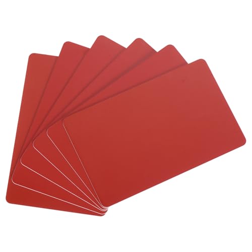 QUARKZMAN 20 Stück leere PVC-Karten, 30Mil Grafikqualität Plastikkarten glänzend wasserdicht für Foto-ID-Badge-Drucker, Rot QUARKZMAN 20 Stück leere PVC-Karten, 30Mil Grafikqualität Plastikkarten glänzend wasserdicht für Foto-ID-Badge-Drucker, Rot von QUARKZMAN