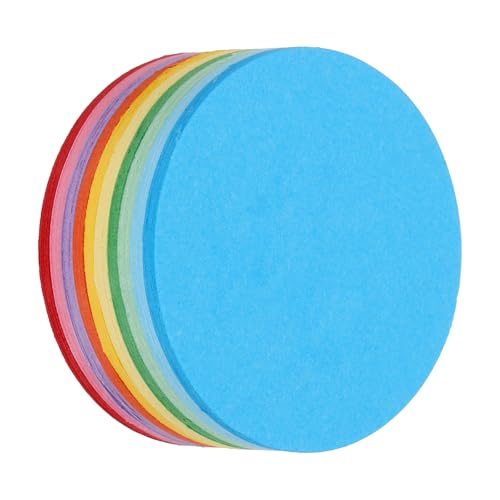 QUARKZMAN 200 STK. Kreisausschnitte aus Papier, 2 Zoll runde Ausschnitte 70gsm Kreiskarton für Bastelarbeiten Pinnwanddekoration von QUARKZMAN