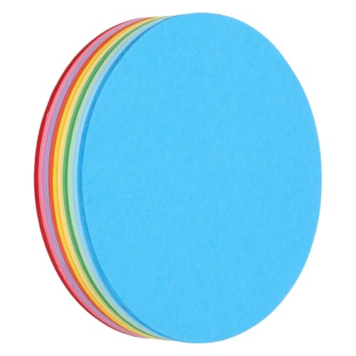 QUARKZMAN 200 STK. Kreisausschnitte aus Papier, 4 Zoll runde Ausschnitte 70gsm Kreis-Karton für DIY-Bastelarbeiten Klassenzimmer-Pinnwanddekoration von QUARKZMAN