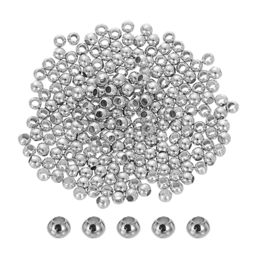 QUARKZMAN 200 Stück 2mm runde gefüllte Abstandshalterperlen, nahtlose glatte Messinglose Perlen für Armbänder Halsketten Ohrringe Handwerk Großhandel, Silberton QUARKZMAN 200 Stück 2mm runde gefüllte Abstandshalterperlen, nahtlose glatte Messinglose Perlen für Armbänder Halsketten Ohrringe Handwerk Großhandel, Silberton von QUARKZMAN
