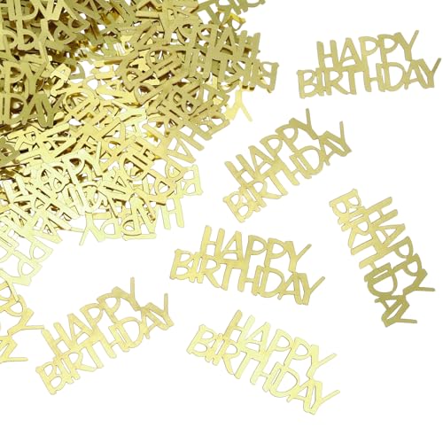 QUARKZMAN 200 Stück Geburtstagskonfetti Glitzer Konfetti Tischkonfetti Dekoration für Party Hochzeit Festival Dekorationen, 5,2x2,3cm, Gold QUARKZMAN 200 Stück Geburtstagskonfetti Glitzer Konfetti Tischkonfetti Dekoration für Party Hochzeit Festival Dekorationen, 5,2x2,3cm, Gold von QUARKZMAN