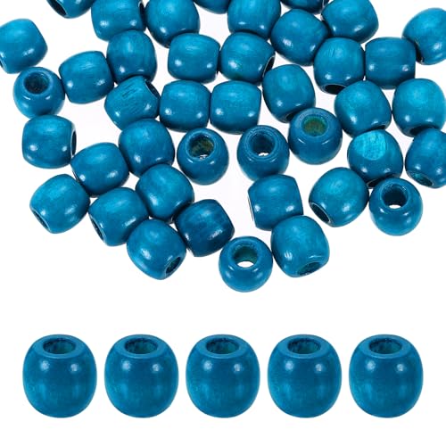 QUARKZMAN 200 Stück Holzperlen Lose Perlen Bunte Runde Dekorative Pony Perlen Basteltonnen Holzornamente Für Makramee Schmuckherstellung Haarflechten Armbänder Blau QUARKZMAN 200 Stück Holzperlen Lose Perlen Bunte Runde Dekorative Pony Perlen Basteltonnen Holzornamente Für Makramee Schmuckherstellung Haarflechten Armbänder Blau von QUARKZMAN