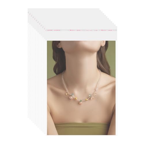 QUARKZMAN 200 Stück Klare Kunststoffhüllen, 8,7" x 7" OPP Klare Hüllen Aufbewahrungstaschen Mat Board Center Wiederverschließbare Plastiktüten für Kleidung Schmuck Fotos, Transparent QUARKZMAN 200 Stück Klare Kunststoffhüllen, 8,7" x 7" OPP Klare Hüllen Aufbewahrungstaschen Mat Board Center Wiederverschließbare Plastiktüten für Kleidung Schmuck Fotos, Transparent von QUARKZMAN