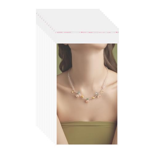 QUARKZMAN 200 Stück Klare Kunststoffhüllen, 9" x 6" OPP Klare Hüllen Aufbewahrungstaschen Mat Board Center Wiederverschließbare Plastiktüten für Kleidung Schmuck Fotos, Transparent QUARKZMAN 200 Stück Klare Kunststoffhüllen, 9" x 6" OPP Klare Hüllen Aufbewahrungstaschen Mat Board Center Wiederverschließbare Plastiktüten für Kleidung Schmuck Fotos, Transparent von QUARKZMAN
