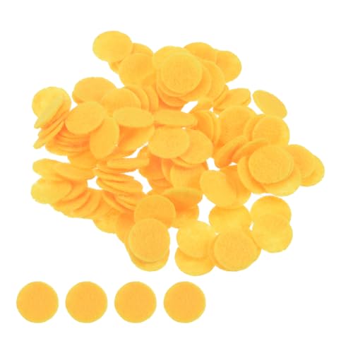 QUARKZMAN 200 Stück runde Filzkreise, 10 mm 3/8" vorgeschnittene Filzhandwerkspads, nicht gewebte Mini-Filzkreise für DIY-Näharbeiten, Handwerksprojekte, gelb QUARKZMAN 200 Stück runde Filzkreise, 10 mm 3/8" vorgeschnittene Filzhandwerkspads, nicht gewebte Mini-Filzkreise für DIY-Näharbeiten, Handwerksprojekte, gelb von QUARKZMAN