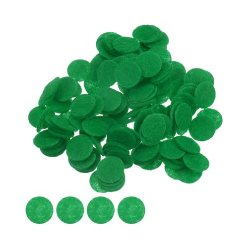 QUARKZMAN 200 Stück runde Filzkreise, 10 mm 3/8" vorgeschnittene Filzhandwerkspads, nicht gewebte Mini-Filzkreise für DIY-Näharbeiten, Handwerksprojekte, grün QUARKZMAN 200 Stück runde Filzkreise, 10 mm 3/8" vorgeschnittene Filzhandwerkspads, nicht gewebte Mini-Filzkreise für DIY-Näharbeiten, Handwerksprojekte, grün von QUARKZMAN
