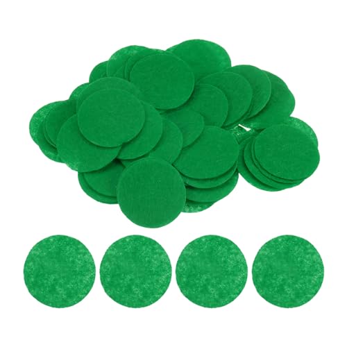 QUARKZMAN 200 Stück runde Filzkreise, 40 mm 1-1/2" vorgeschnittene Filzhandwerkspads, nicht gewebte Mini-Filzkreise für DIY-Nähen, Handwerksprojekte, grün QUARKZMAN 200 Stück runde Filzkreise, 40 mm 1-1/2" vorgeschnittene Filzhandwerkspads, nicht gewebte Mini-Filzkreise für DIY-Nähen, Handwerksprojekte, grün von QUARKZMAN