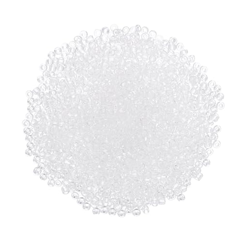 QUARKZMAN 2000 Stück Glasperlen zum Auffädeln, 2 mm Mini Perlen Set für Armbänder Selber Machen Glas Bugle Perlen für DIY Ohrringe, Halsketten, Armbänder, Schmuckherstellung, Klar Weiß QUARKZMAN 2000 Stück Glasperlen zum Auffädeln, 2 mm Mini Perlen Set für Armbänder Selber Machen Glas Bugle Perlen für DIY Ohrringe, Halsketten, Armbänder, Schmuckherstellung, Klar Weiß von QUARKZMAN