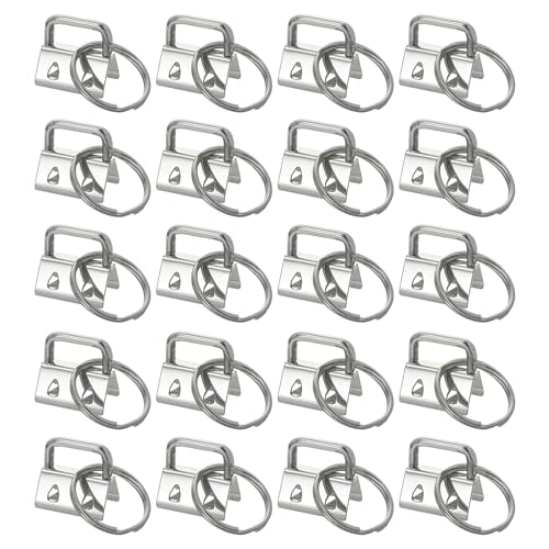 QUARKZMAN 20Stk 20mm/ 0.8" Schlüsselanhänger Hardware mit Schlüsselring für Tasche Gurtband Armbänder Tragebänder Silberton QUARKZMAN 20Stk 20mm/ 0.8" Schlüsselanhänger Hardware mit Schlüsselring für Tasche Gurtband Armbänder Tragebänder Silberton von QUARKZMAN
