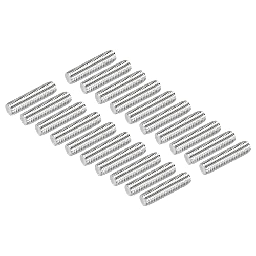 QUARKZMAN 20Stk M10 x 40mm Vollgewinde Stangen 304 Edelstahl Rechts Gewinde Stangen Bolzen Klemmen und U Bolzen von QUARKZMAN