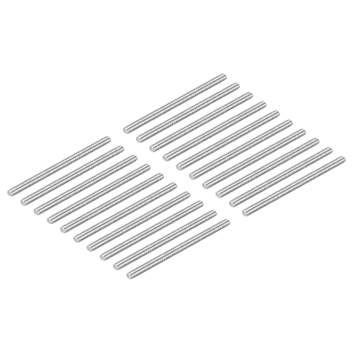 QUARKZMAN 20Stk M4 x 70mm Vollgewinde Stangen 304 Edelstahl Rechtsgewinde Stangen Bolzen Klemmen und U Bolzen von QUARKZMAN