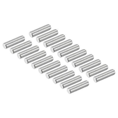 QUARKZMAN 20Stk M8 x 30mm Vollgewinde Stangen 304 Edelstahl Rechts Gewinde Stangen Bolzen Klemmen und U Bolzen von QUARKZMAN
