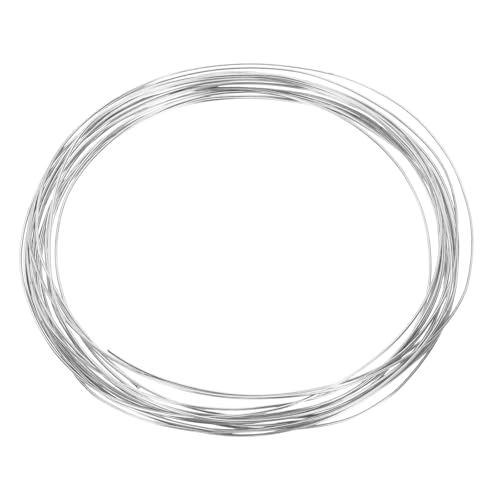 QUARKZMAN 22 Gauge Kupferdrähte für die Schmuckherstellung, 1 Rolle 5m Craft Anlaufbeständige Perlen-Drähte für die Schmuckherstellung DIY (K-Silber) von QUARKZMAN