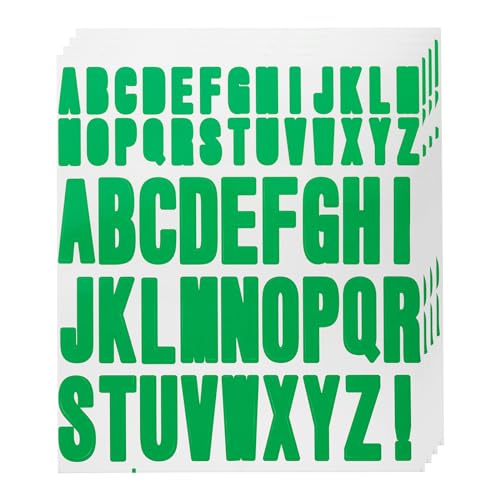 QUARKZMAN 220Stk 4 Blätter Buchstabe Aufkleber Vinyl Wasserfest Alphabet Selbstkleber Aufkleber Buchstabe für Innen/Außen Aufkleber Briefkasten Handwerk Tür Auto Weihnachten Dekoration Grün QUARKZMAN 220Stk 4 Blätter Buchstabe Aufkleber Vinyl Wasserfest Alphabet Selbstkleber Aufkleber Buchstabe für Innen/Außen Aufkleber Briefkasten Handwerk Tür Auto Weihnachten Dekoration Grün von QUARKZMAN