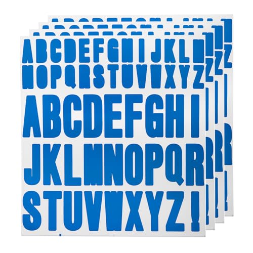 QUARKZMAN 220Stk 4 Blätter Buchstaben Aufkleber Vinyl Wasserfest Alphabet Selbstkleber Aufkleber Buchstaben für Innen/Außen Aufkleber Briefkasten Handwerkration Blau QUARKZMAN 220Stk 4 Blätter Buchstaben Aufkleber Vinyl Wasserfest Alphabet Selbstkleber Aufkleber Buchstaben für Innen/Außen Aufkleber Briefkasten Handwerkration Blau von QUARKZMAN