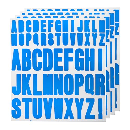 QUARKZMAN 220Stk 4 Blätter Buchstaben Aufkleber Vinyl Wasserfest Alphabet Selbstkleber Aufkleber Buchstaben für Innen/Außen Aufkleber Briefkasten Handwerkration Puder Blau QUARKZMAN 220Stk 4 Blätter Buchstaben Aufkleber Vinyl Wasserfest Alphabet Selbstkleber Aufkleber Buchstaben für Innen/Außen Aufkleber Briefkasten Handwerkration Puder Blau von QUARKZMAN