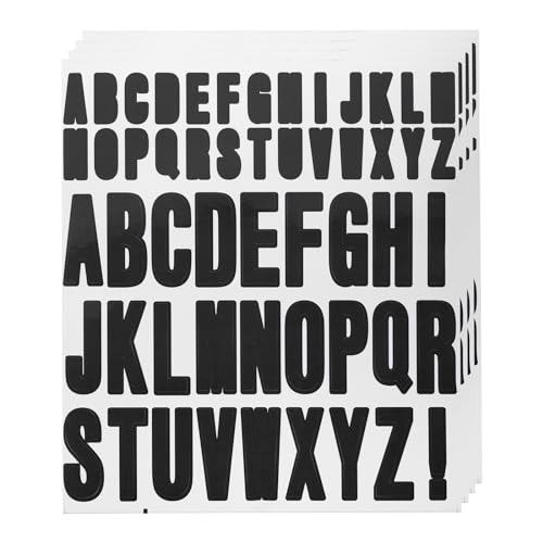QUARKZMAN 220Stk 4 Blätter Buchstaben Aufkleber Vinyl Wasserfest Alphabet Selbstkleber Aufkleber Buchstaben für Innen/Außen Aufkleber Briefkasten Handwerkration Schwarz QUARKZMAN 220Stk 4 Blätter Buchstaben Aufkleber Vinyl Wasserfest Alphabet Selbstkleber Aufkleber Buchstaben für Innen/Außen Aufkleber Briefkasten Handwerkration Schwarz von QUARKZMAN