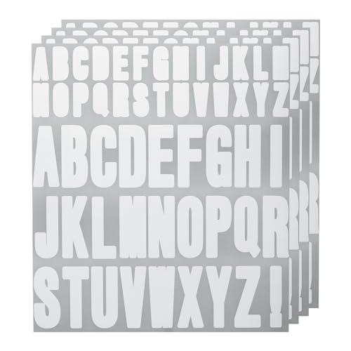 QUARKZMAN 220Stk 4 Blätter Buchstaben Aufkleber Vinyl Wasserfest Alphabet Selbstkleber Aufkleber Buchstaben für Innen/Außen Aufkleber Briefkasten Handwerkration Weiß QUARKZMAN 220Stk 4 Blätter Buchstaben Aufkleber Vinyl Wasserfest Alphabet Selbstkleber Aufkleber Buchstaben für Innen/Außen Aufkleber Briefkasten Handwerkration Weiß von QUARKZMAN