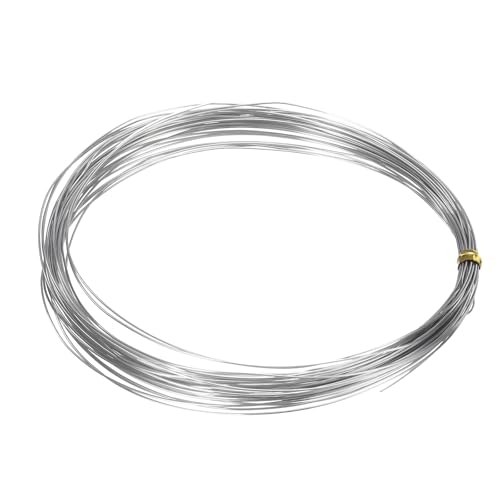 QUARKZMAN 24 Gauge 0.5mm Edelstahl Draht 10m/33 ft Weicher Kunsthandwerk Bildhauerischer Draht Tarnish Resistant Schmuckdraht für Schmuckherstellung Perlen DIY Bastelbedarf, Silber QUARKZMAN 24 Gauge 0.5mm Edelstahl Draht 10m/33 ft Weicher Kunsthandwerk Bildhauerischer Draht Tarnish Resistant Schmuckdraht für Schmuckherstellung Perlen DIY Bastelbedarf, Silber von QUARKZMAN
