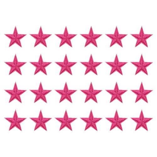 QUARKZMAN 24 Stück 5Star Patches Aufbügelflicken, Rosarote Nähen Bestickte Patches Applikationen Verzierungen 1.1IN Reparaturflicken für DIY Kleidungsstück Handwerk Rucksack Kleidung QUARKZMAN 24 Stück 5Star Patches Aufbügelflicken, Rosarote Nähen Bestickte Patches Applikationen Verzierungen 1.1IN Reparaturflicken für DIY Kleidungsstück Handwerk Rucksack Kleidung von QUARKZMAN