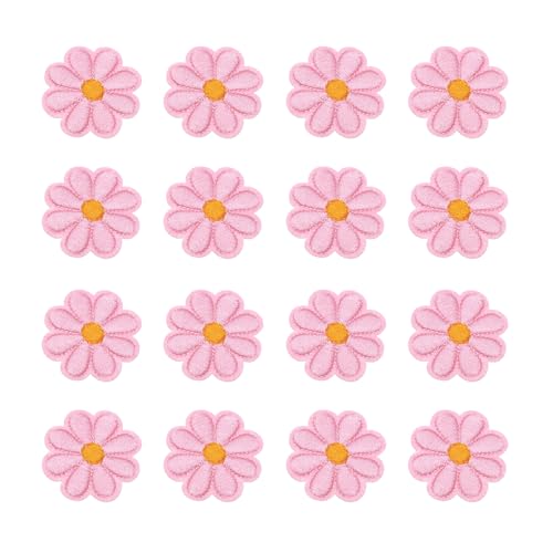QUARKZMAN 24 Stück Blumen Bügelbilder, Rosa bestickte Nähaufnäher Hand gehäkelte Applikationen 1,65IN Blumenstickerei Aufnäher für Kleidung Nähen DIY Handwerk Hüte Schuhe Geschenkverpackung QUARKZMAN 24 Stück Blumen Bügelbilder, Rosa bestickte Nähaufnäher Hand gehäkelte Applikationen 1,65IN Blumenstickerei Aufnäher für Kleidung Nähen DIY Handwerk Hüte Schuhe Geschenkverpackung von QUARKZMAN