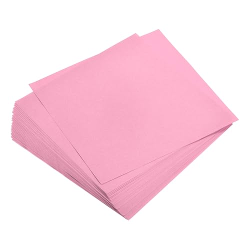 QUARKZMAN 25 Blätter Origami-Papier beidseitig 19,5x19,5 cm (8x8") 70 g/m² rosa quadratisches Faltblatt für Kunsthandwerk, Anfänger, Geschenkdekoration von QUARKZMAN