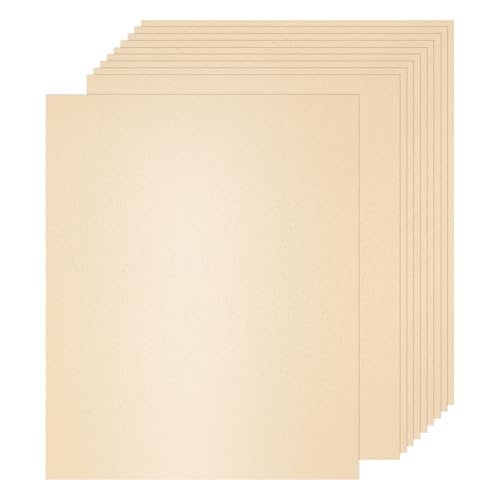 QUARKZMAN 25 Blatt Origami Papier, 250g/m² Buntes Papier, A4 Bastel Papier zum Basteln für Baste, Origami, Kunstprojekte （Beige） von QUARKZMAN