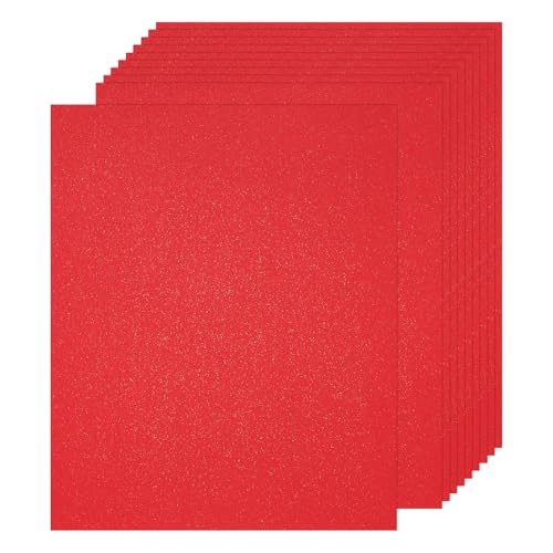 QUARKZMAN 25 Blatt Origami Papier, 250g/m² Buntes Papier, A4 Bastel Papier zum Basteln für Baste, Origami, Kunstprojekte （Leuchtendes Rot） von QUARKZMAN