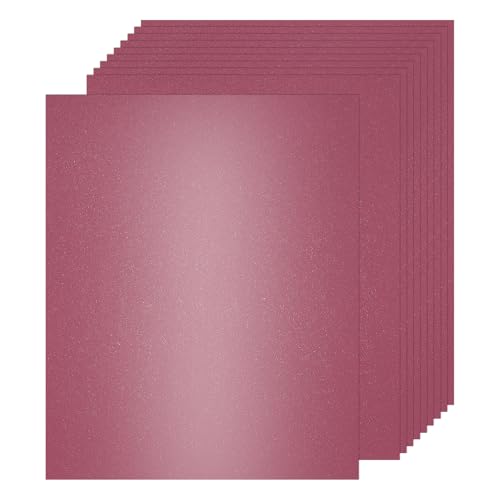 QUARKZMAN 25 Blatt Origami Papier, 250g/m² Buntes Papier, A4 Bastel Papier zum Basteln für Baste, Origami, Kunstprojekte （Weinrot） von QUARKZMAN