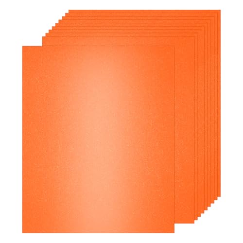 QUARKZMAN 25 Blatt Origami Papier, 250g/m² Buntes Papier, A4 Bastel Papier zum Basteln für Baste, Origami, Kunstprojekte （orange Farbe） von QUARKZMAN