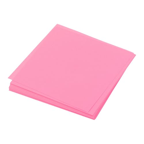 QUARKZMAN 25 Blatt Origami Papier, 7 x 7cm Doppelseitiges Quadratisches Faltpapier, 70 g/m², Origami-Papierquadrate für Kunsthandwerk Projekt Geschenk Dekoration, Fluoreszierendes Pink von QUARKZMAN