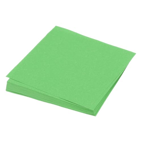 QUARKZMAN 25 Blatt Origami-Papier beidseitig grün 13 x 13 cm 70 g/m² quadratisches Faltblatt für Kunsthandwerk, Anfänger, Geschenkdekoration von QUARKZMAN