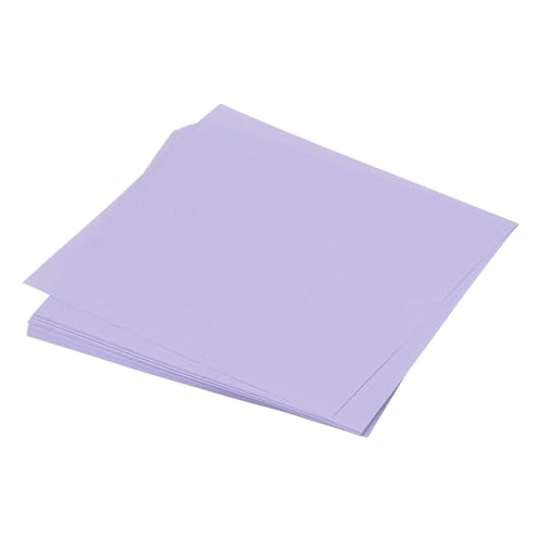 QUARKZMAN 25 Blatt Origami-Papier beidseitig hellviolett 7,5 x 7,5 cm 70 g/m² quadratische Faltblätter für Kunsthandwerk, Anfänger, Geschenkdekoration von QUARKZMAN