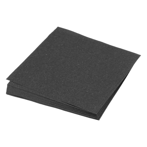 QUARKZMAN 25 Blatt Origami-Papier beidseitig schwarz 10 x 10 cm 70 g/m² quadratische Faltblätter für Kunsthandwerk, Anfänger, Geschenkdekoration von QUARKZMAN