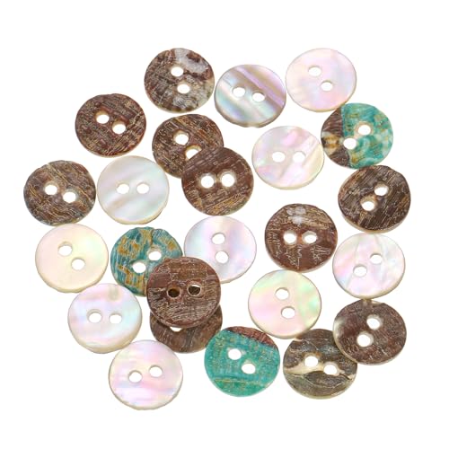 QUARKZMAN 25 Stück Natürliche Muschelknöpfe, 2-Loch Perlmuttknöpfe 10mm Nähknöpfe Nähhandwerk Knöpfe für Hemd Nähen DIY Handwerk Dekoration, Beige/Braun QUARKZMAN 25 Stück Natürliche Muschelknöpfe, 2-Loch Perlmuttknöpfe 10mm Nähknöpfe Nähhandwerk Knöpfe für Hemd Nähen DIY Handwerk Dekoration, Beige/Braun von QUARKZMAN
