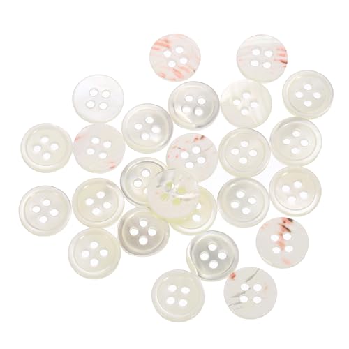 QUARKZMAN 25 Stück Natürliche Muschelknöpfe, 4-Loch Perlmuttknöpfe 11,5mm Nähknöpfe Nähhandwerk Knöpfe für Hemd Nähen DIY Handwerk Dekoration, Weiß QUARKZMAN 25 Stück Natürliche Muschelknöpfe, 4-Loch Perlmuttknöpfe 11,5mm Nähknöpfe Nähhandwerk Knöpfe für Hemd Nähen DIY Handwerk Dekoration, Weiß von QUARKZMAN