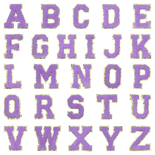 QUARKZMAN 26 Stück Buchstaben Aufkleber, Patches zum Aufbügeln, A-Z Alphabet Buchstaben Zum Aufbügeln Selbstklebende Patches Sticker für DIY Jeans Rucksäcke Kleidung Taschen, Lila QUARKZMAN 26 Stück Buchstaben Aufkleber, Patches zum Aufbügeln, A-Z Alphabet Buchstaben Zum Aufbügeln Selbstklebende Patches Sticker für DIY Jeans Rucksäcke Kleidung Taschen, Lila von QUARKZMAN