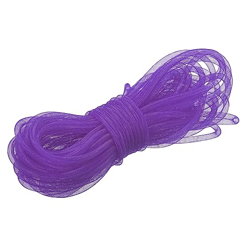 QUARKZMAN 26 Yards Netz Rohr 3/8" Dekor Schläuche Flex für Kranz Geschenk Dekorationen Geburtstag und Hochzeit Party Basteln - Violett von QUARKZMAN