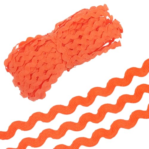 QUARKZMAN 29,5 Yard Dunkelorange Rick Rack Trim 5mm Wellen-Biege-Fransen-Borte Spitzenband RIC Rac Trim Polypropylen-Stoffband-Borte für Nähen DIY Handwerk Kleidung Geschenkverpackung QUARKZMAN 29,5 Yard Dunkelorange Rick Rack Trim 5mm Wellen-Biege-Fransen-Borte Spitzenband RIC Rac Trim Polypropylen-Stoffband-Borte für Nähen DIY Handwerk Kleidung Geschenkverpackung von QUARKZMAN