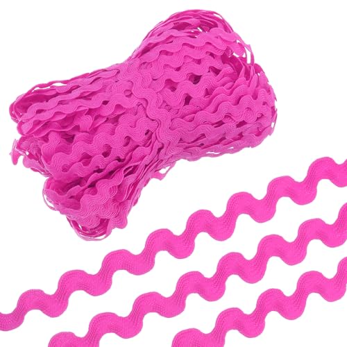 QUARKZMAN 29,5 Yard Dunkelrosa Rot Rick Rack Trim 5mm Wellen Biegen Fransenband Spitzenband RIC Rac Trim Polypropylen Stoffband Spitzenband für Nähen DIY Handwerk Kleidung Geschenkverpackung QUARKZMAN 29,5 Yard Dunkelrosa Rot Rick Rack Trim 5mm Wellen Biegen Fransenband Spitzenband RIC Rac Trim Polypropylen Stoffband Spitzenband für Nähen DIY Handwerk Kleidung Geschenkverpackung von QUARKZMAN