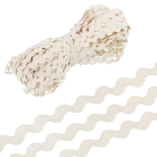 QUARKZMAN 29,5 Yard Hellbrauner Rick Rack-Borte 5mm Wellenbiegung Fransenborte Spitzenband RIC Rac-Borte Polypropylen-Stoffband-Borte für Nähen DIY Handwerk Kleidung Geschenkverpackung QUARKZMAN 29,5 Yard Hellbrauner Rick Rack-Borte 5mm Wellenbiegung Fransenborte Spitzenband RIC Rac-Borte Polypropylen-Stoffband-Borte für Nähen DIY Handwerk Kleidung Geschenkverpackung von QUARKZMAN